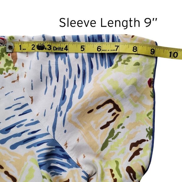 Key Lime Pie Vintage Hawaiian Shirt Tropical Print 100% Rayon Size 1X - Picture 12 of 14